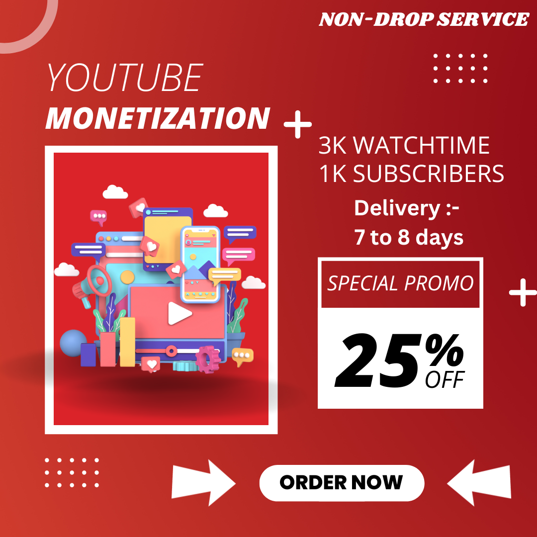 Youtube 3k watchtime ( monetization)