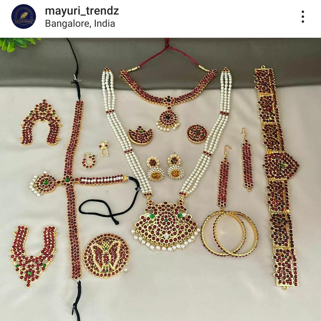 Bharathnatyam jewellery