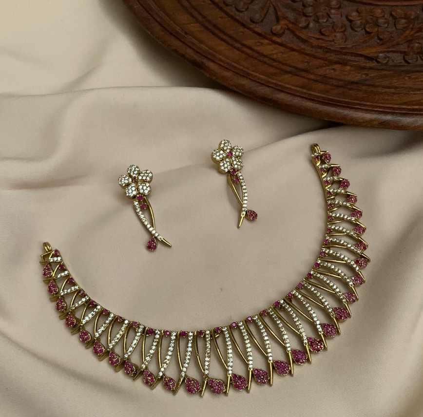 AD Stone Necklace