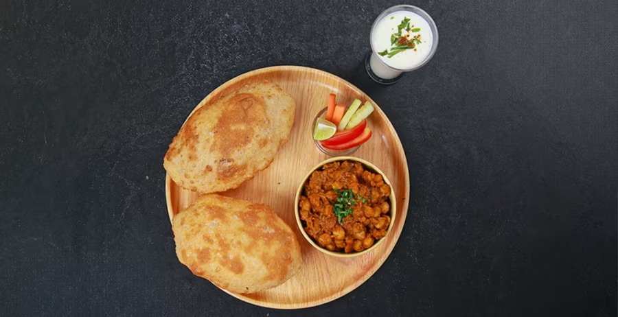 Buy 1 Chole With 2 Pcs Bhature & Get 1 Buttermilk Free