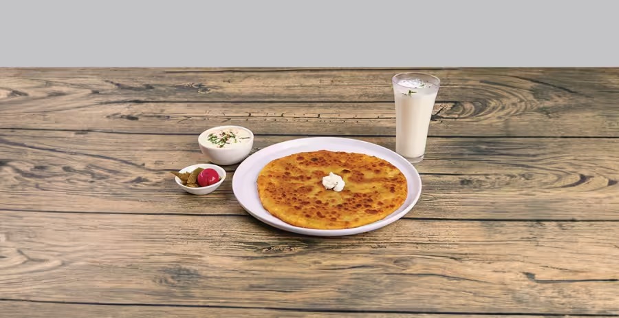 Buy 1 Plate Aloo Paratha & Get 1 Masala Buttermilk Free