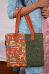 Green printed - Jute Bag