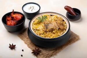 Chicken Biryani Combo ( Biryani + 2 pcs Kebab, salad & Gulab Jamun)