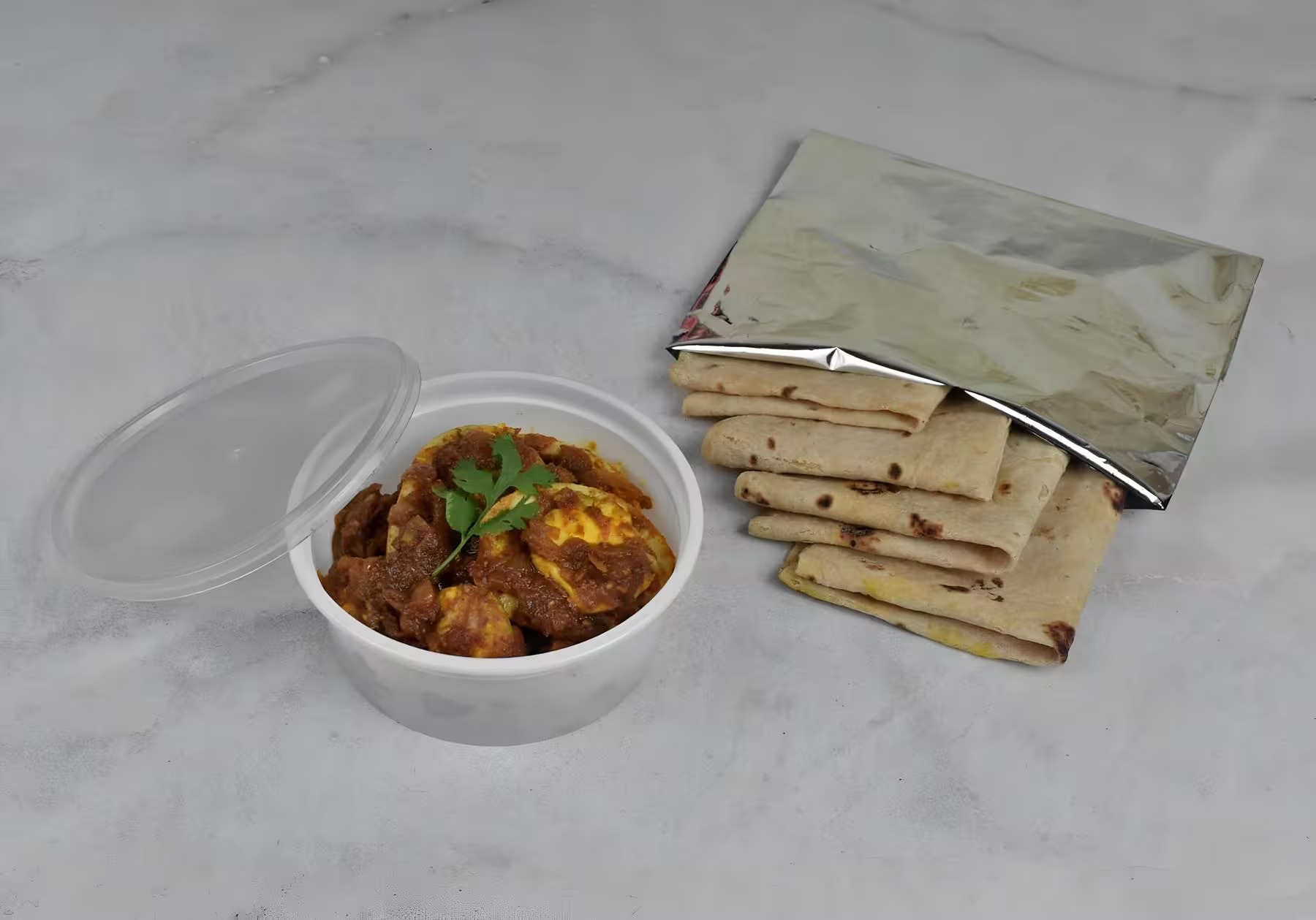 Kerala Parotta (2 pcs) + Masala Fried Egg Combo