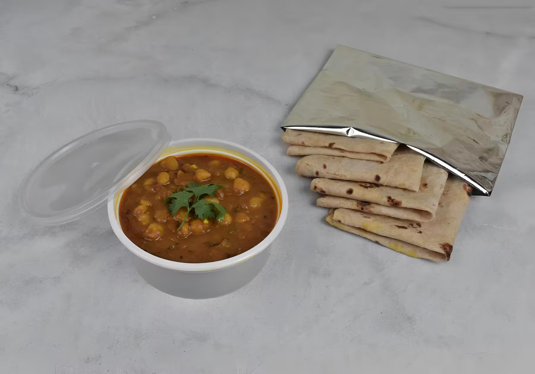 Chapati (4 pcs) + Chole Masala Combo